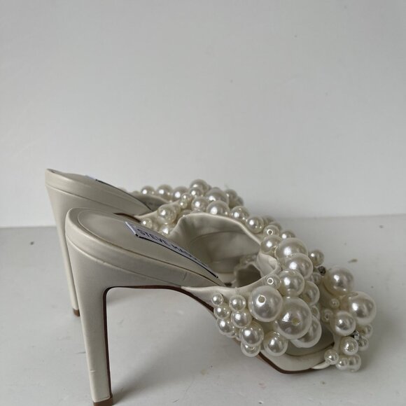 Steve Madden Duri Pearl-Embellished Slide Sandals – White – Size 6.5M – NWOB - Picture 6 of 10